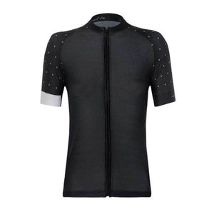 BLACK POLKA DOT CYCLING WOMEN'S JERSEY